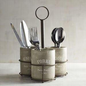 🌷 Pier 1 Imports Concrete Utensil Caddy